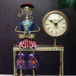 Doll Clock Blue