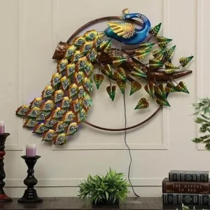 LED Peacock Wall Art