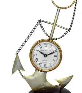 Metal table Anchor with Clock